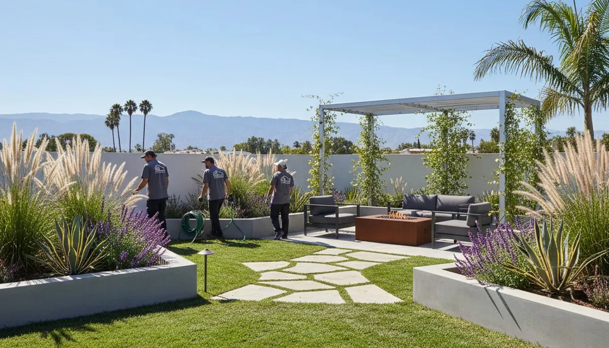 Los Angeles, CA landscaping service for custom outdoor design and yard maintenance