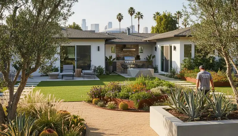 Los Angeles, CA landscaping design services for residential and commercial outdoor spaces