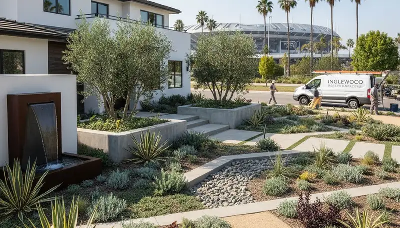 Landscape design service in Los Angeles, CA for residential outdoor living spaces