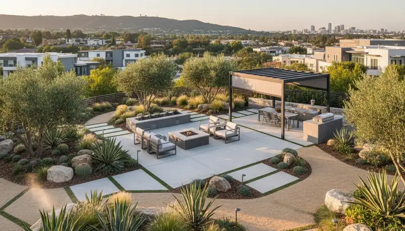 Los Angeles, CA landscaping services for custom garden design and outdoor improvements