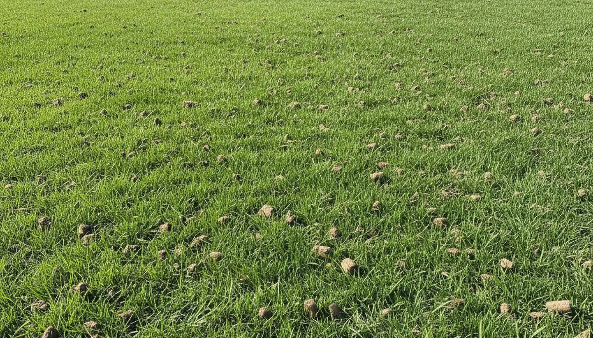 Los Angeles lawn recovering after professional aeration with visible greener, healthier turf growth