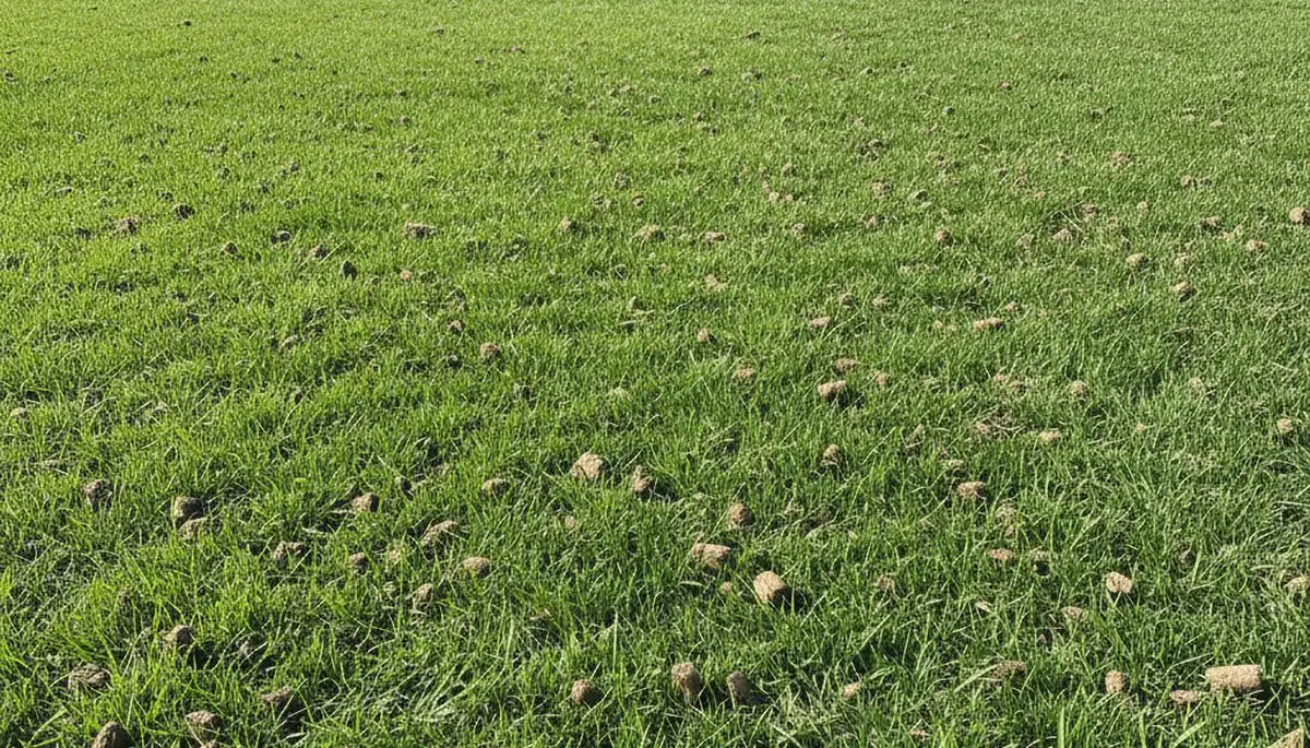 Los Angeles lawn recovering after professional aeration with visible greener, healthier turf growth